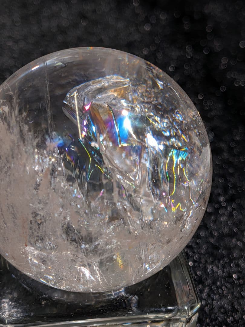 【高品質】天然石ピンクアゼツライト④スフィア 3.9cm　丸玉　置物　新入荷❣️