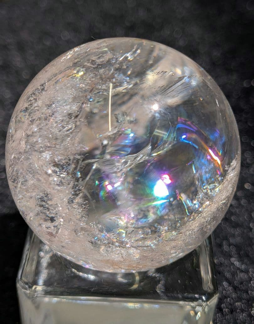 【高品質】天然石ピンクアゼツライト④スフィア 3.9cm　丸玉　置物　新入荷❣️