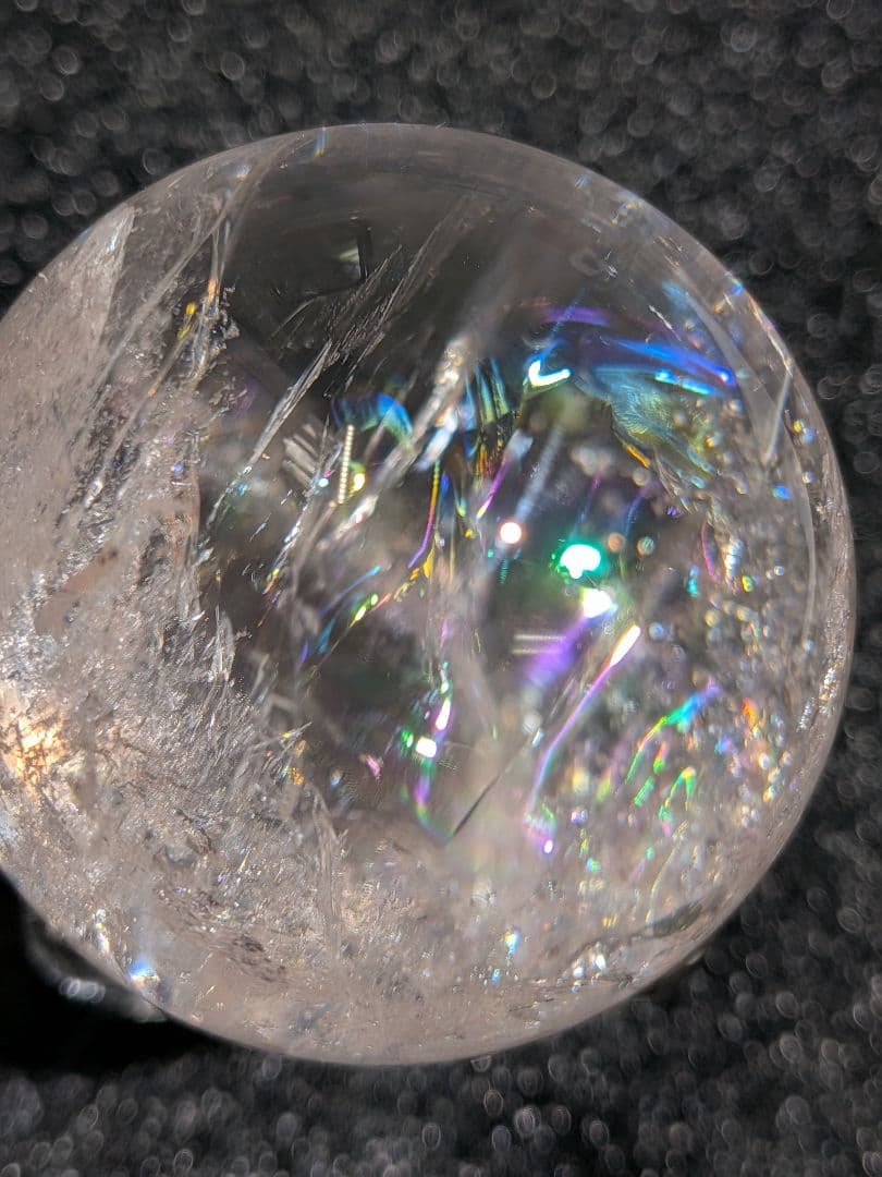 【高品質】天然石ピンクアゼツライト④スフィア 3.9cm　丸玉　置物　新入荷❣️