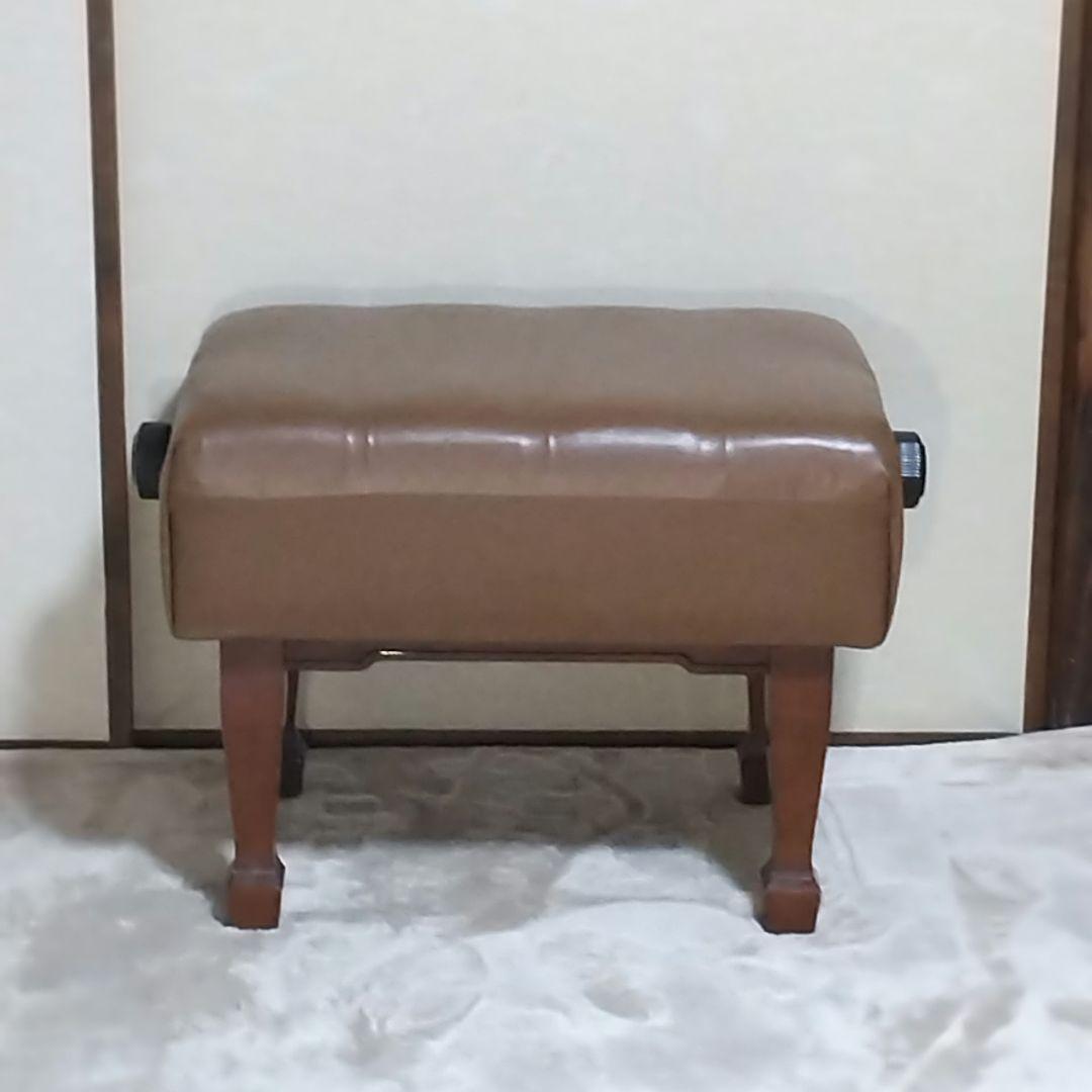 ＊カワイ ウォルナットコンサート用椅子 高級高低自在椅子 ベンチ椅子 リペアー済