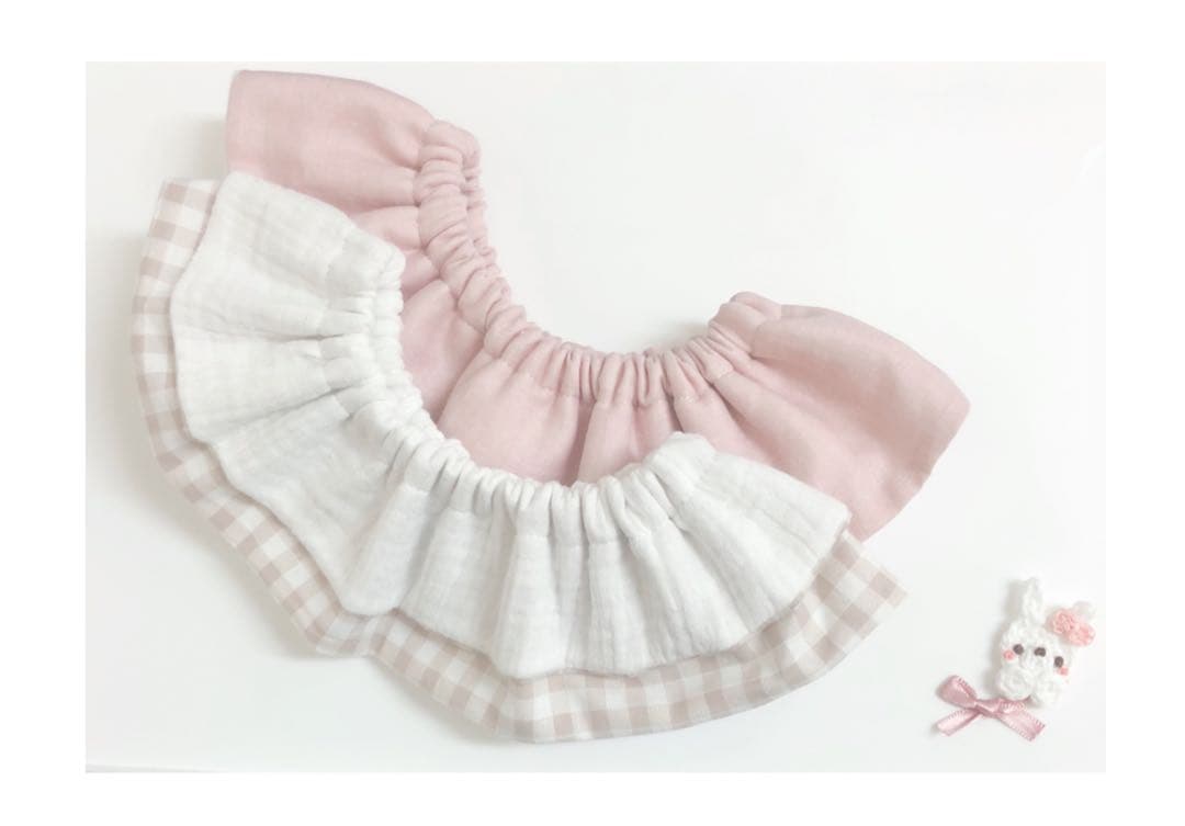 ハンドメイドスタイ うさみみセーラースタイ　lavender様