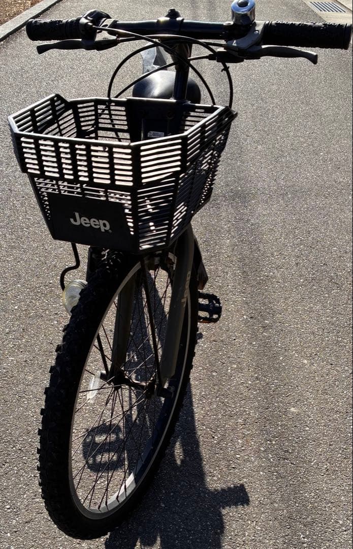 【岡山発:着払/引取(隣県届け可)】 Jeep サイクル 前カゴ付き