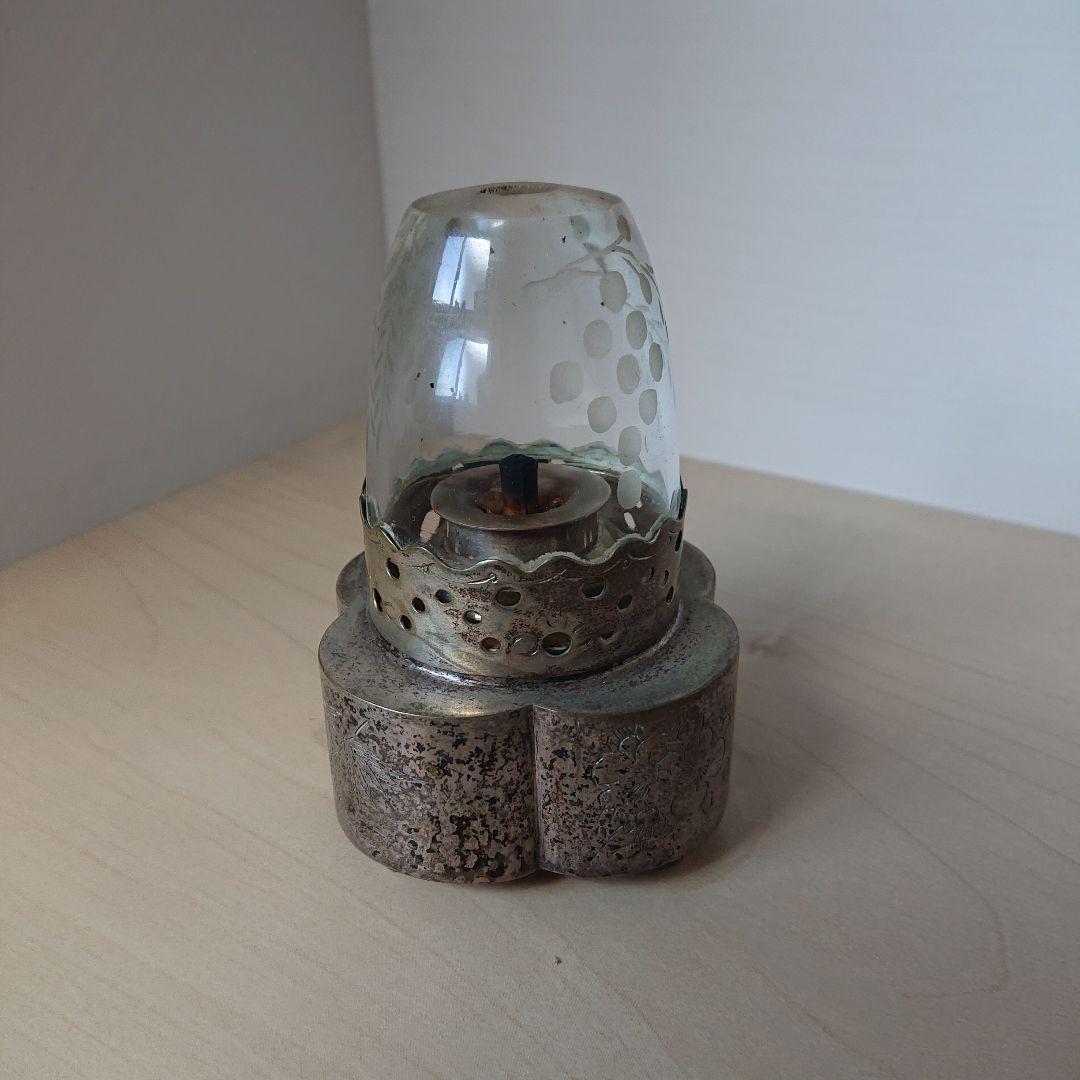 オイルランプ　灯油ランプ　フランスアンティーク