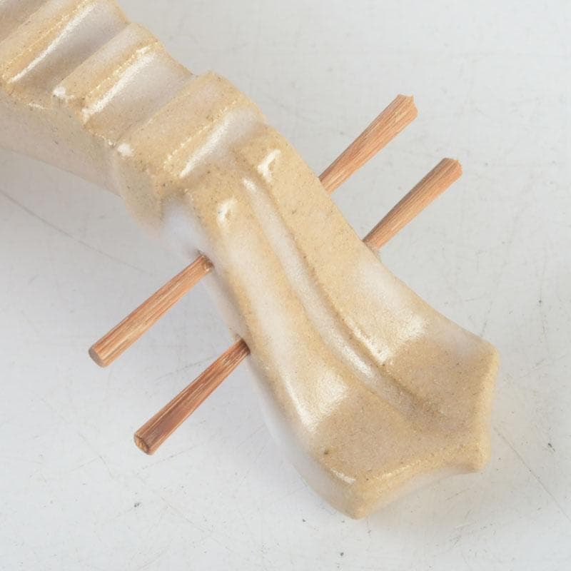 茶道具　萩焼　宗栄造　琵琶香合　共箱　V　9337