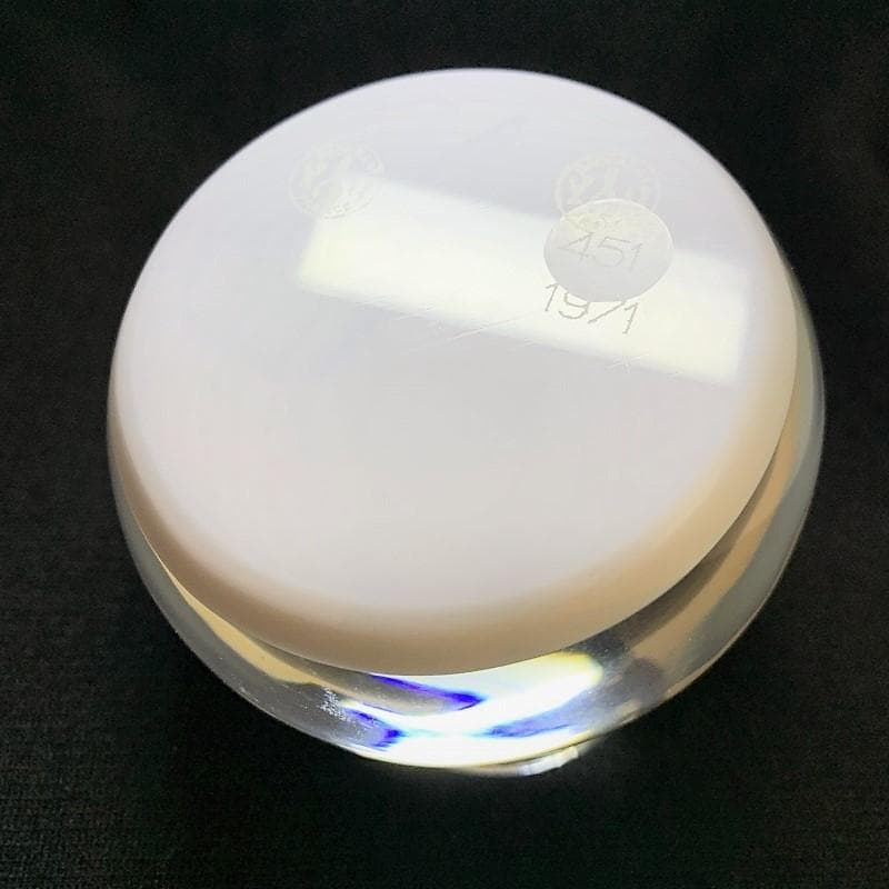 1971 バカラ クリスタル ペーパーウェイト フローラルブーケ