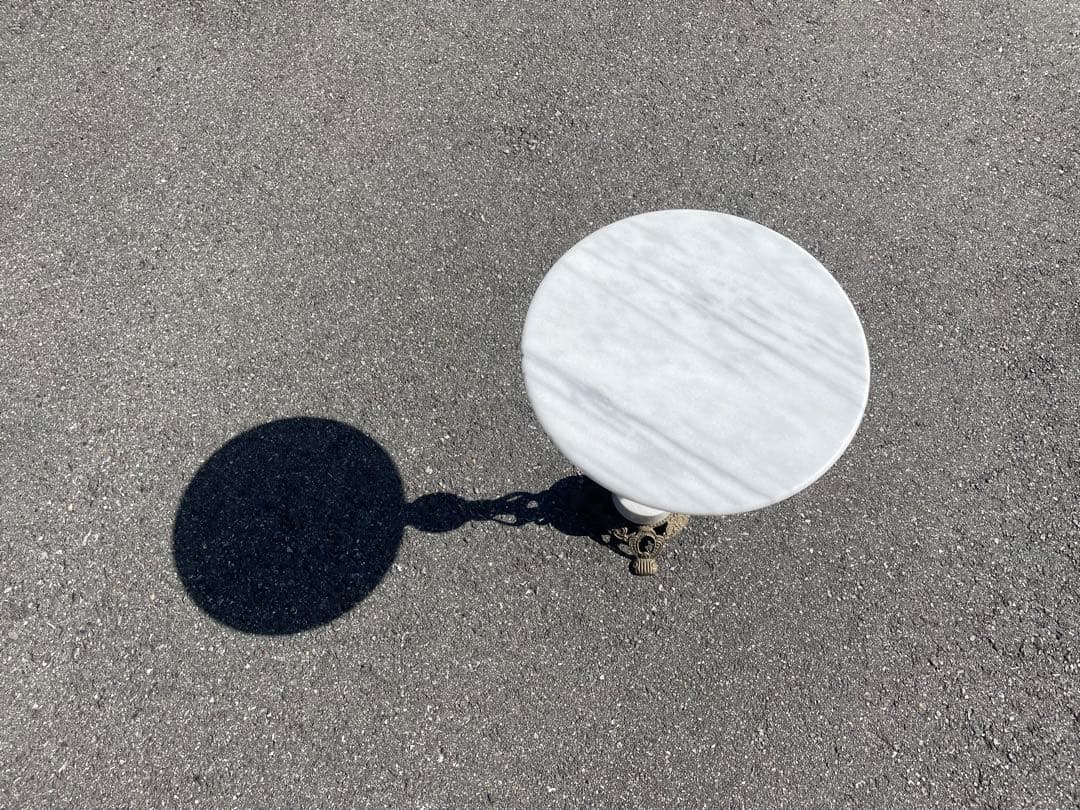 大理石 サイドテーブル 真鍮 コンソールテーブル インテリア 花台 アンティーク