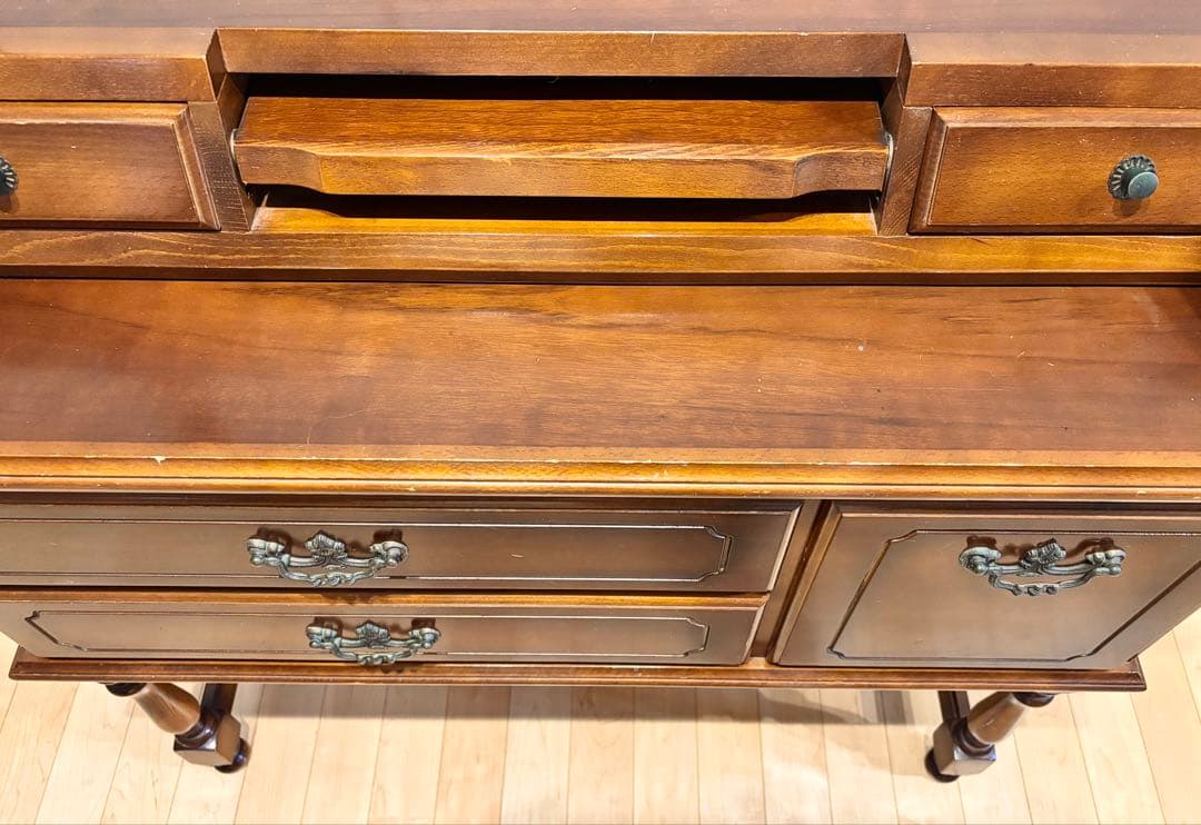 【希少】オールドカリモク　ライティング　デスク　チェスト　ドレッサー