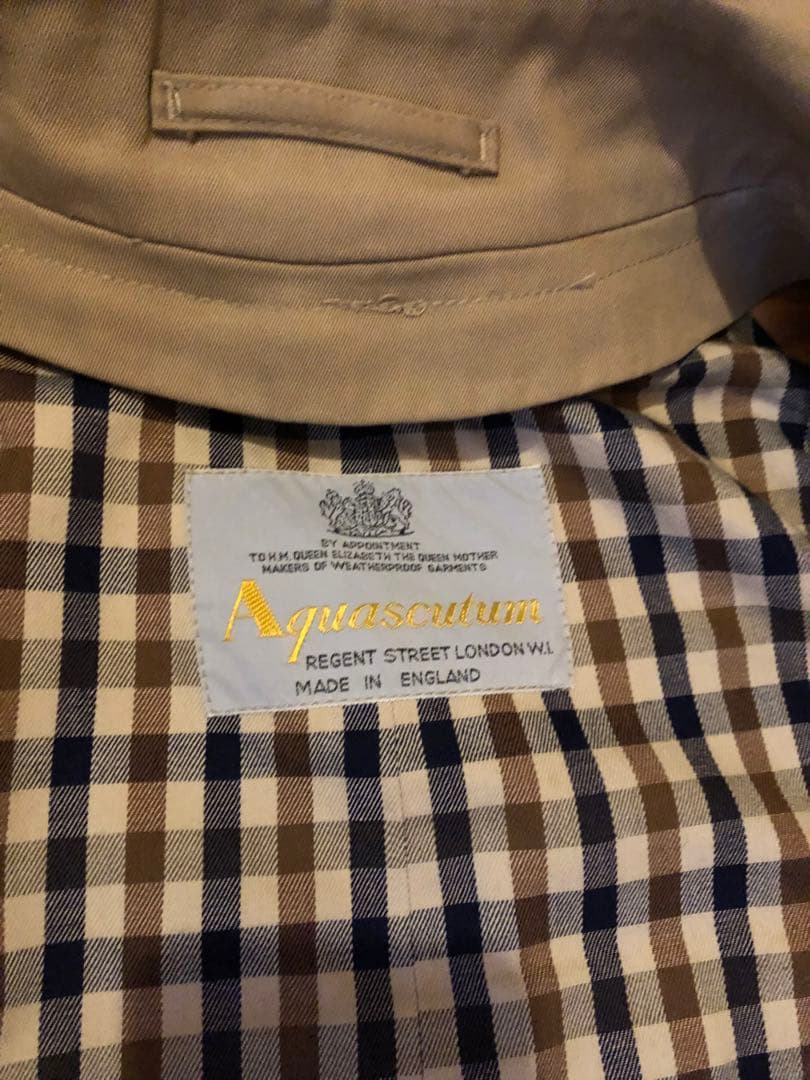 Aquascutum ベージュ トレンチコート　サイズ４０