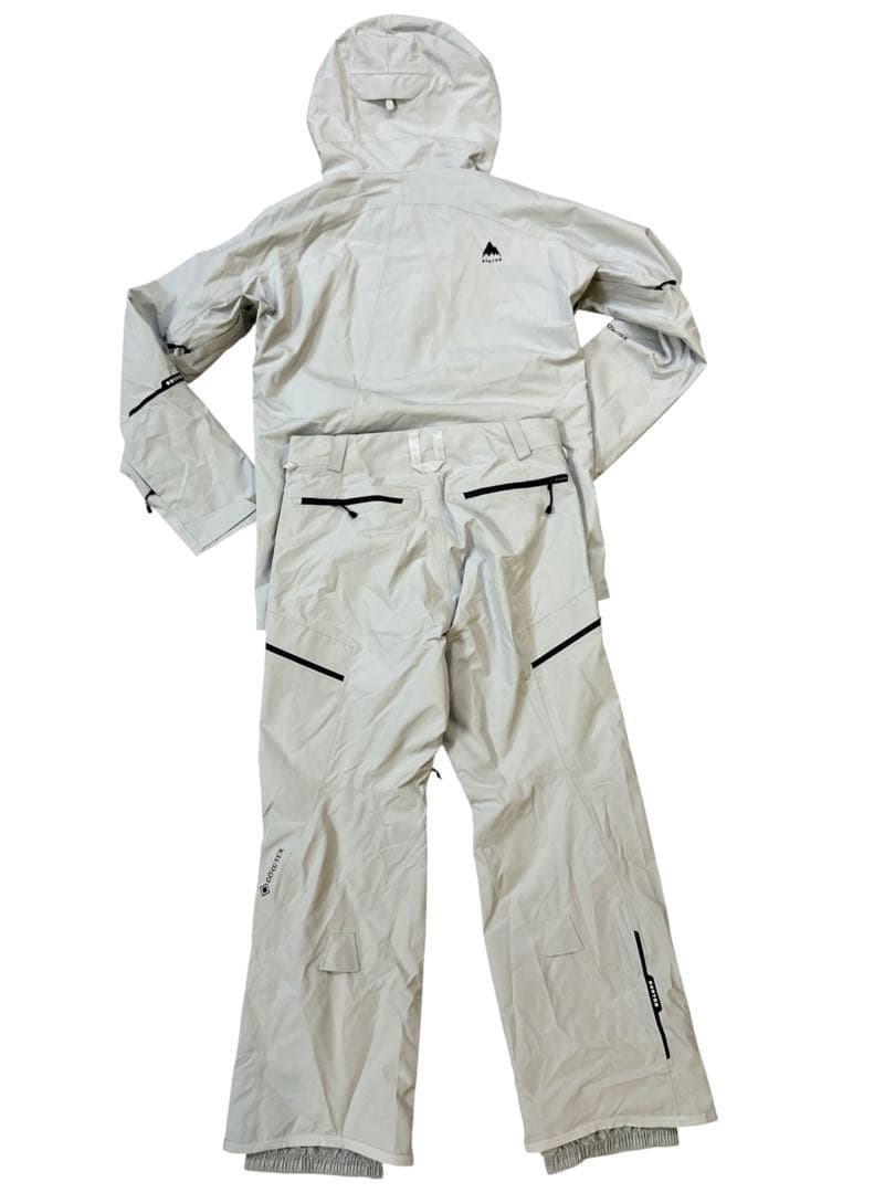 BURTON GORE-TEX スノーボードウェアセット ライトグレー