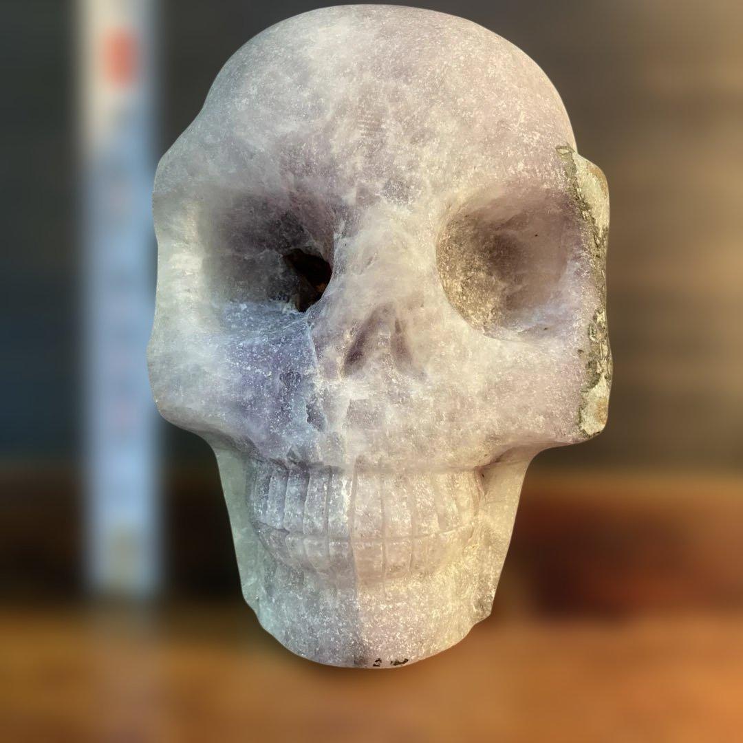 アメジスト　クリスタル　スカル 天然石 頭蓋骨