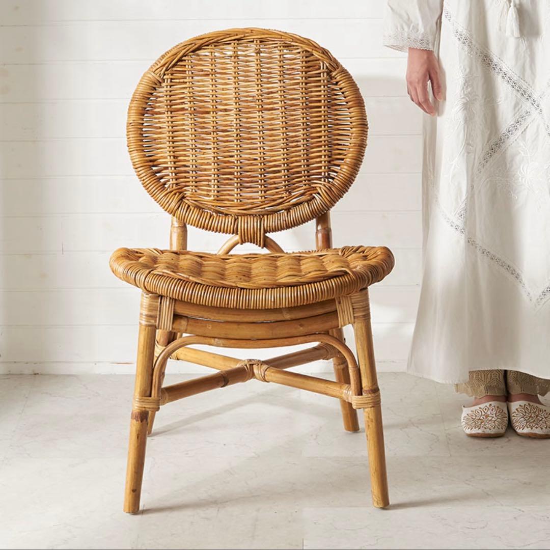 みけとら　ラタン　チェア　ナチュラル　アラログ　新品未使用
