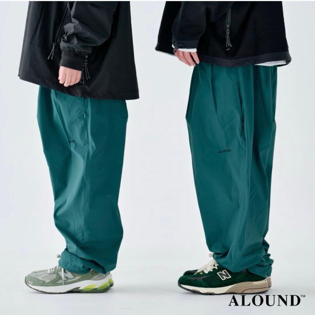 ALOUND NYLON PANTS グリーン　XL