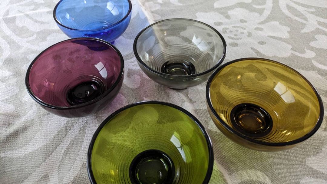 Karhula  カルフラ　イッタラ　ガラスボウル　5色セット