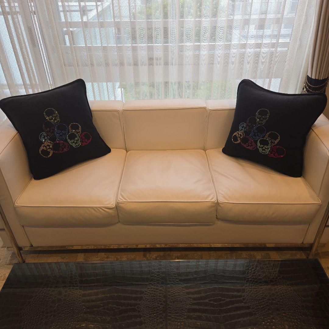 ルシアンペラフィネ マウンテンスカル マルチスワロ カシミヤ クッション 激レア