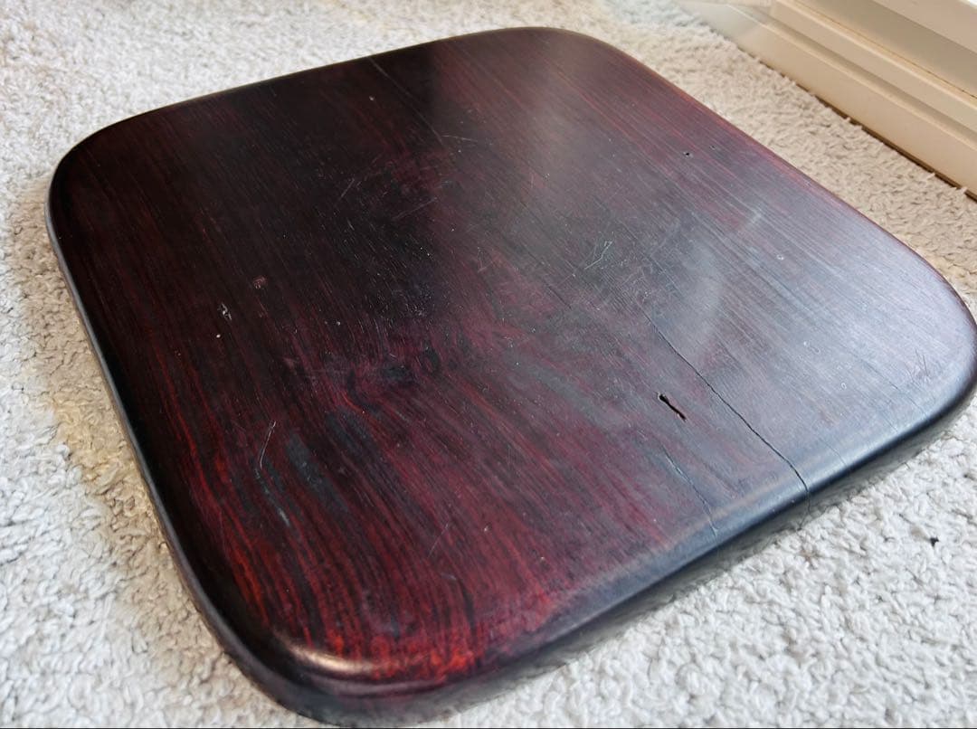 紫檀製 花瓶台 紫檀台 お重い 2.5kg