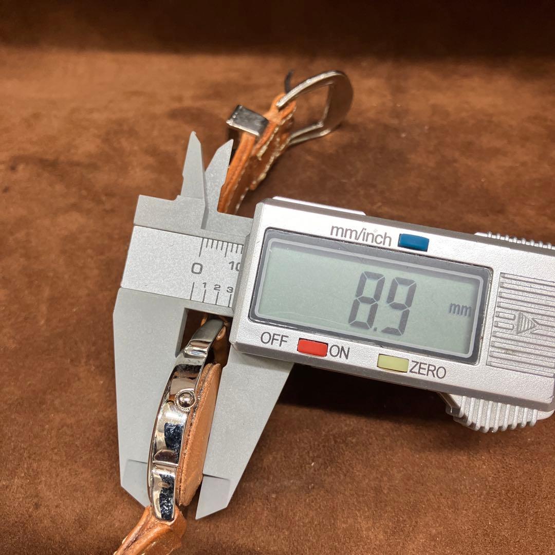 USA天然石ターコイズ入り文字盤牛革ヌメ腕時計(メンズサイズ)幸福を招く空色の石