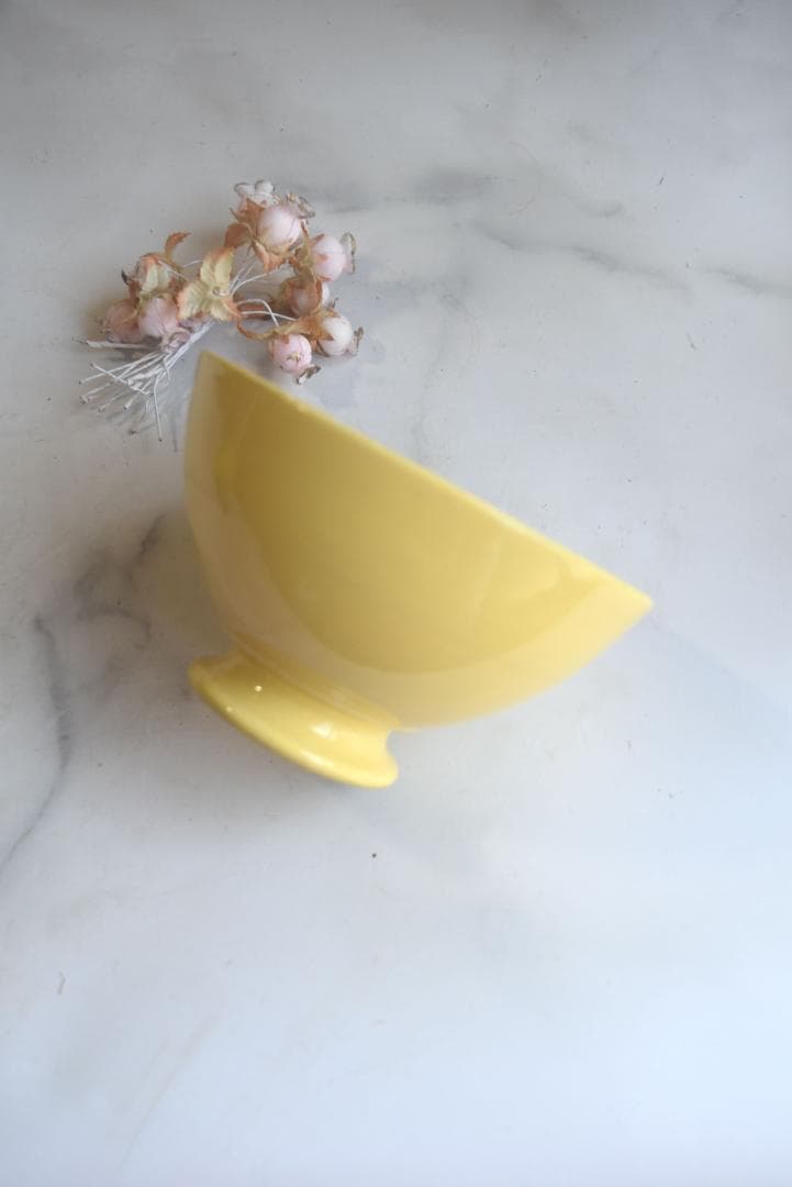 さるりす　可愛い黄釉カフェオレボウル　フランスアンティーク　ジアン