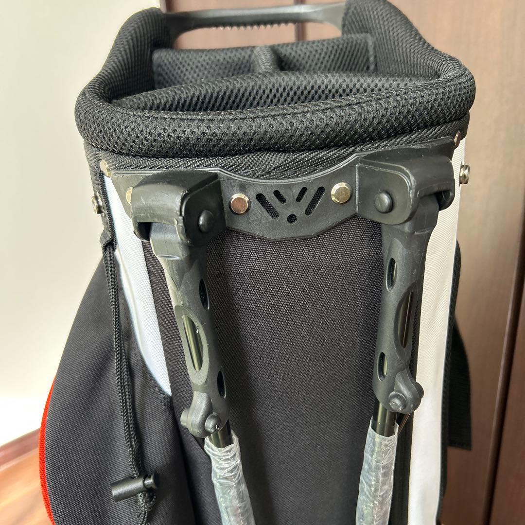 ‼️美品‼️デサント ゴルフ キャディバッグ スタンド式 オレンジ DQBVJJ04