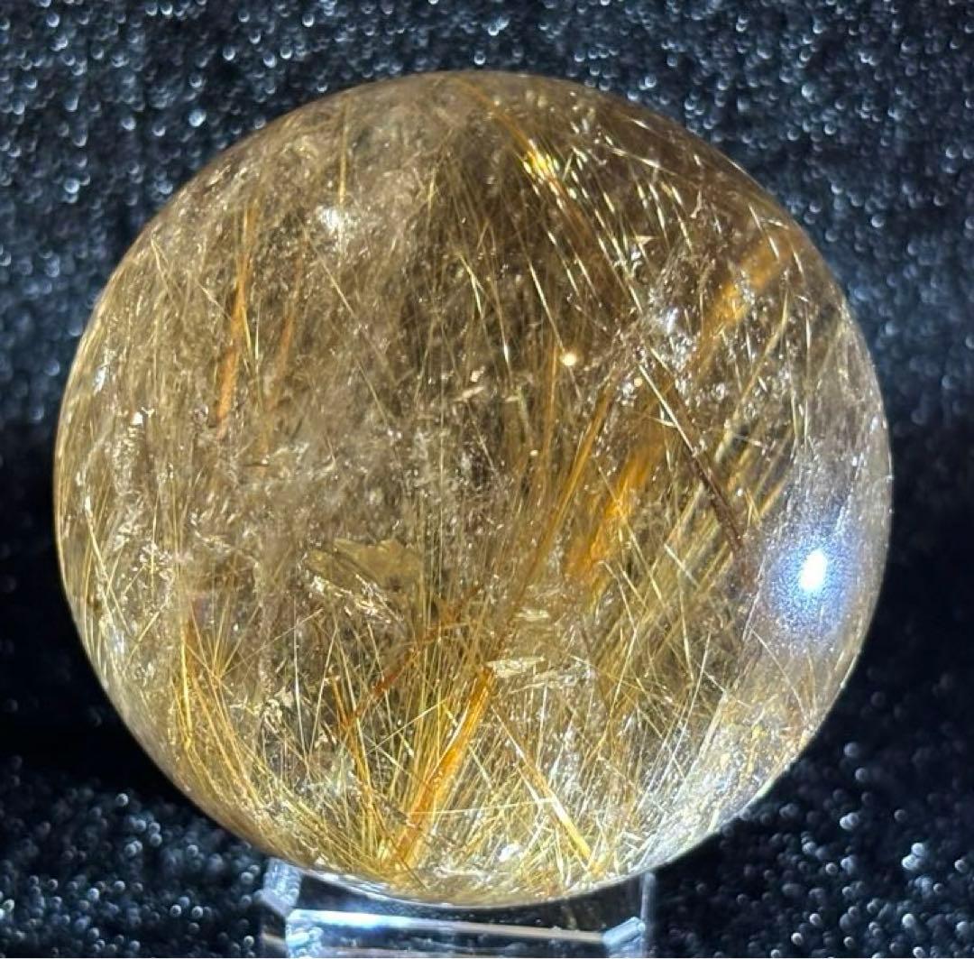 【魔除・金・仕・商繁】虹⭐️超特大！タイチンスモーキー！ゴールドルチル⭐️ R113