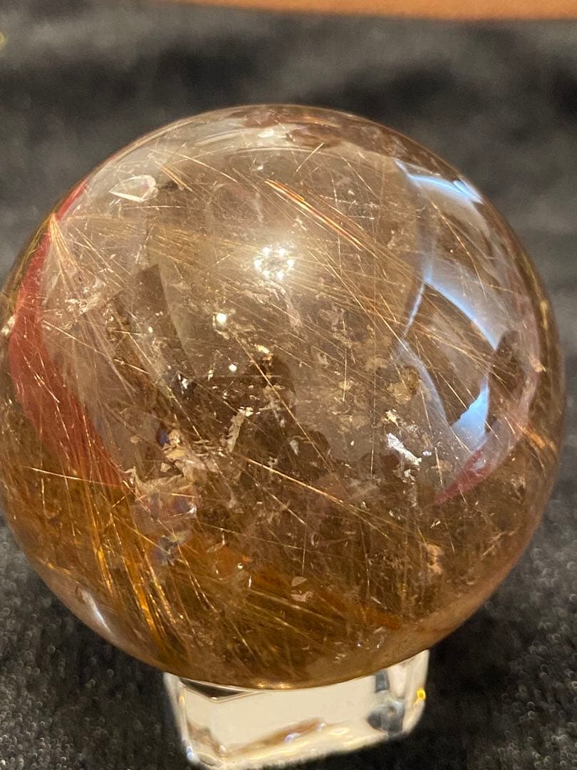 【魔除・金・仕・商繁】虹⭐️超特大！タイチンスモーキー！ゴールドルチル⭐️ R113