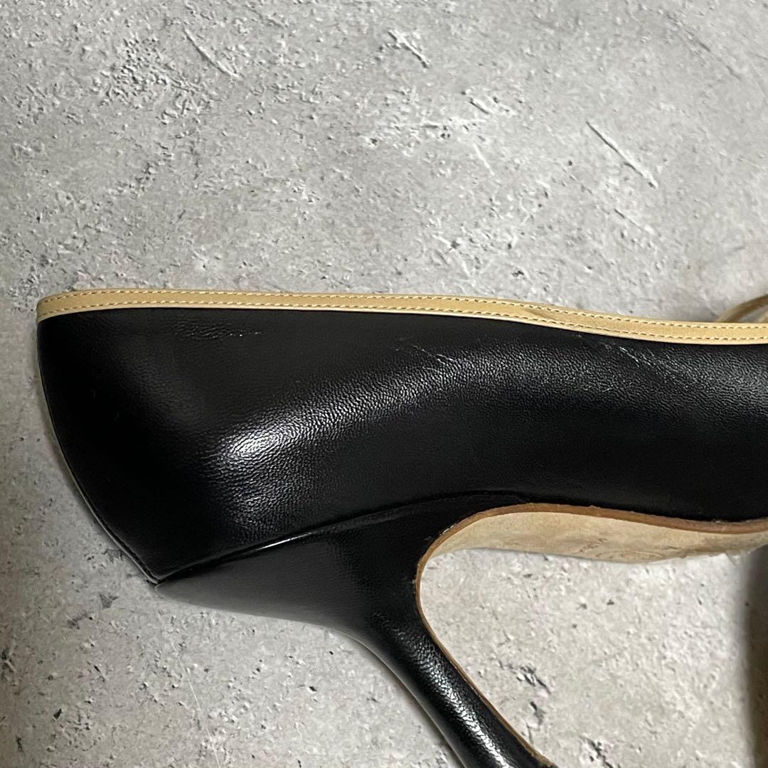 シャネル　CHANEL （35.5） ハイヒールパンプス　ココマーク　バイカラー
