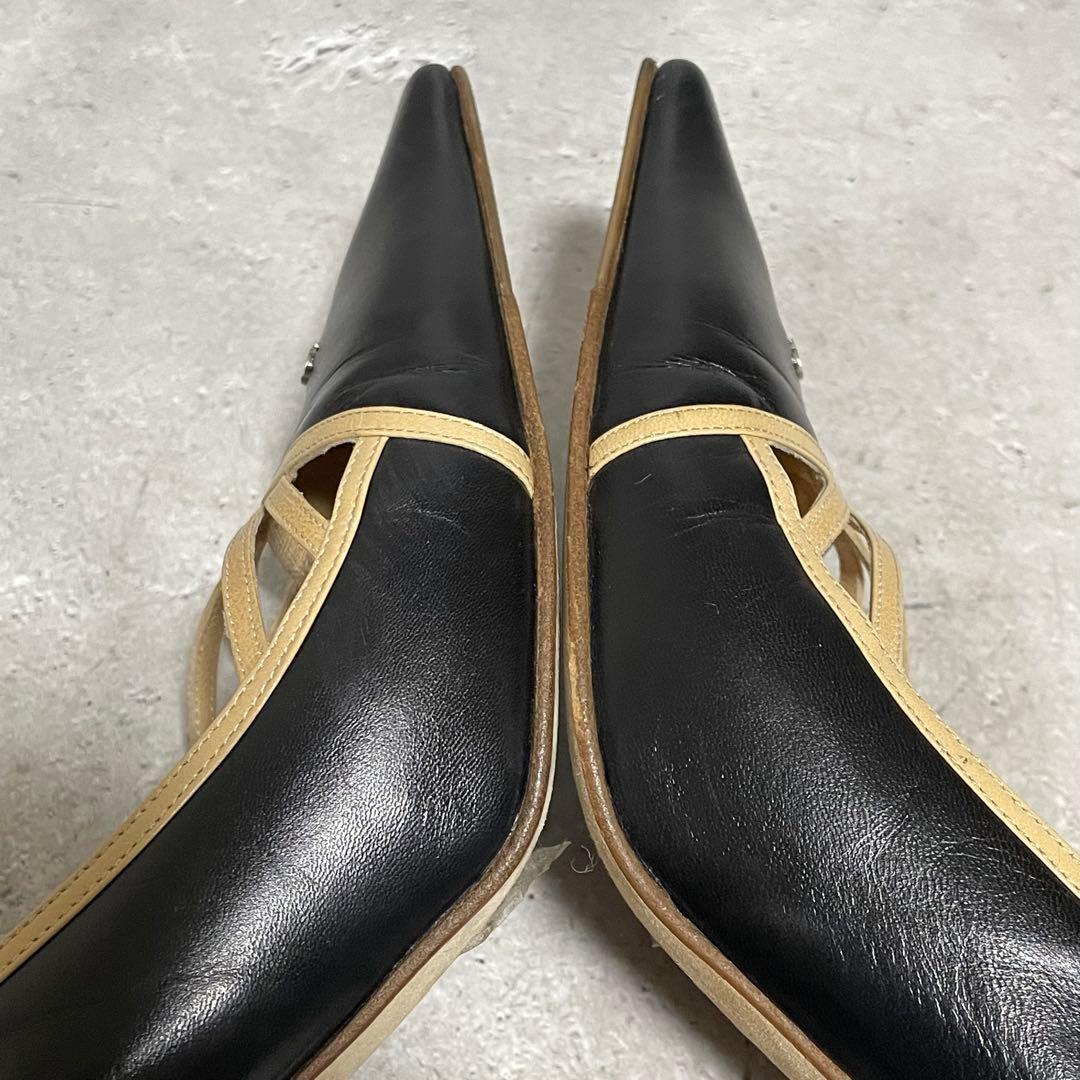 シャネル　CHANEL （35.5） ハイヒールパンプス　ココマーク　バイカラー