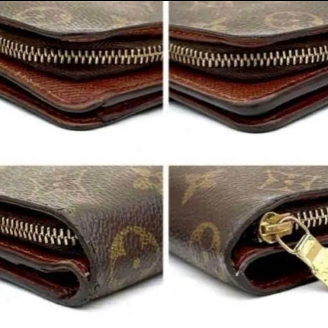 鑑定済✨超美品 ルイヴィトン モノグラム コンパクトジップ 二つ折り財布