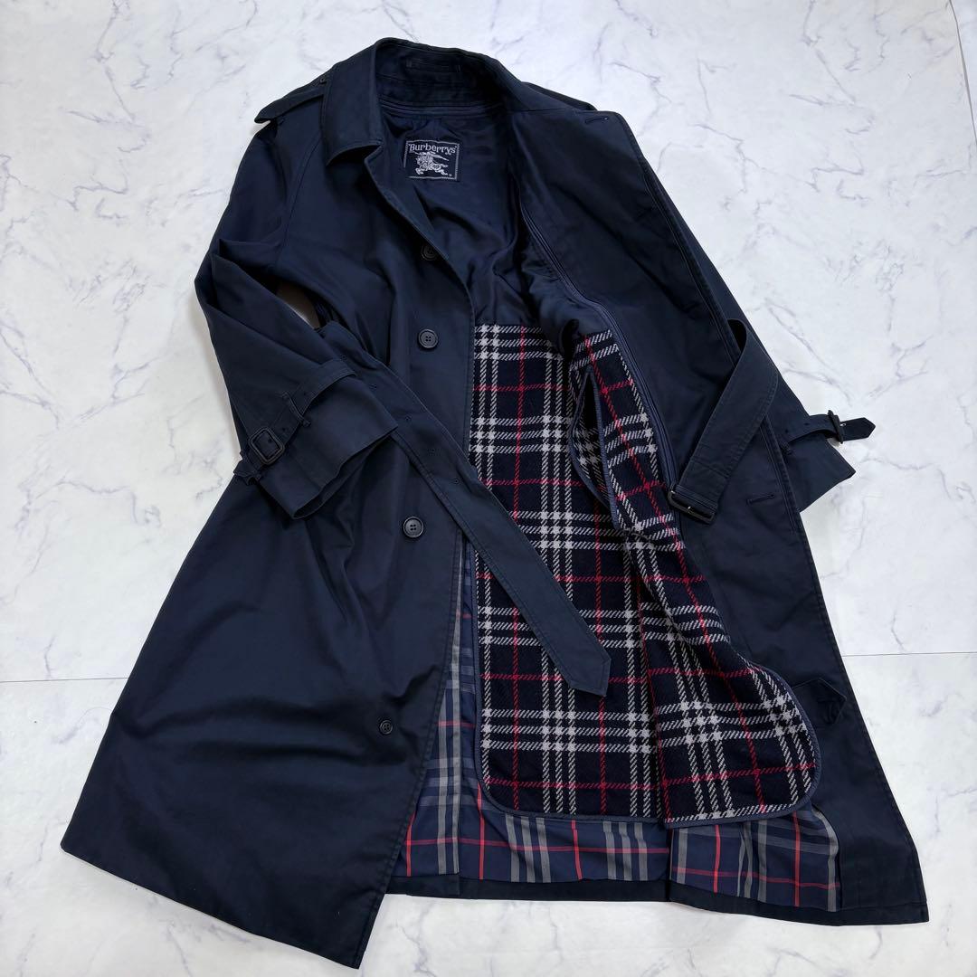 BURBERRY トレンチコート ライナー付 ロングコート 表記165 ブラック