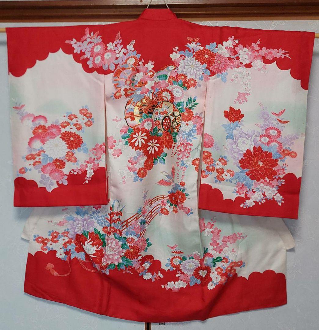 NA132アンティーク子供着物正絹七五三着丈99センチ裄丈47センチ