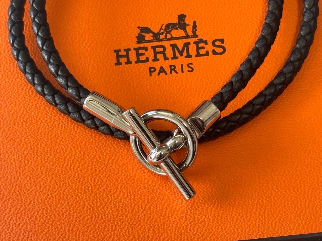 HERMES エルメス グレナン ドゥブルトゥール T3 ブラック 二連