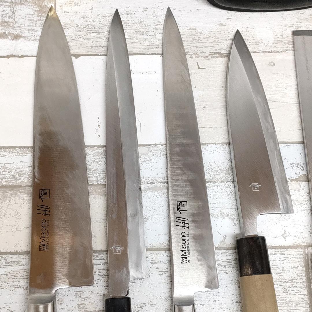 武蔵野調理 misono ミソノ 包丁 セット 牛刀 三徳 出刃 柳刃 ほか