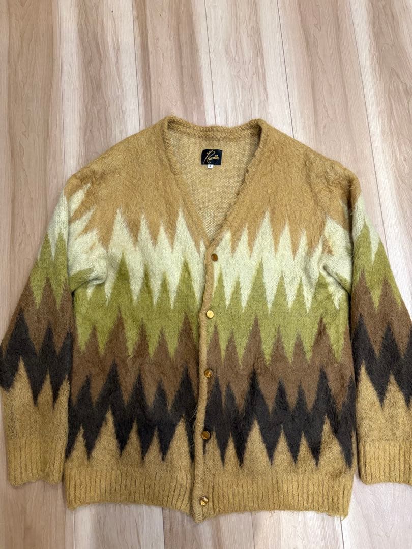 needles ニードルズ　モヘアカーディガン Sサイズ