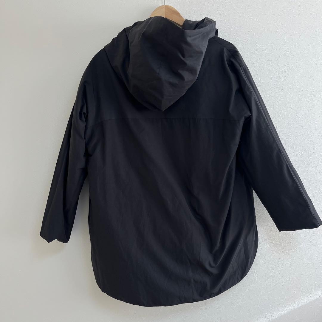 プランテーション　リバーシブルダウン　ブラック　暖かく軽い　M オーバーサイズ