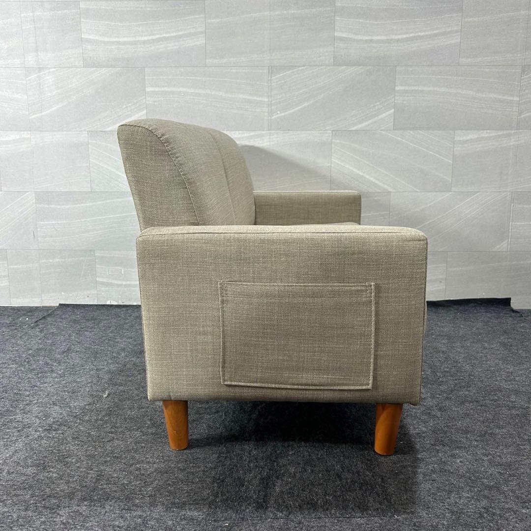 家具350 ソファ 2人掛け Emma ベージュ コンパクト 家具 d4532