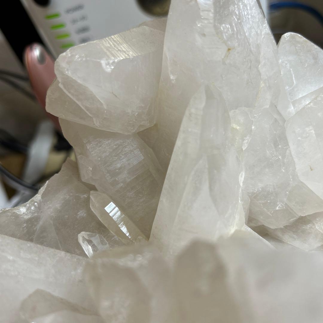 ヒマラヤ水晶クラスター4.9kg台座付(購入者特典有り)