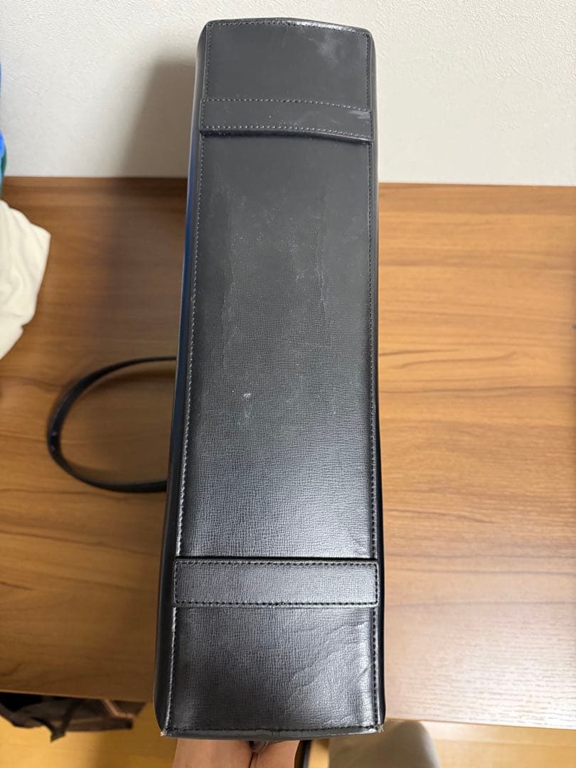 Paul Smith 黒と青のレザートートバッグ