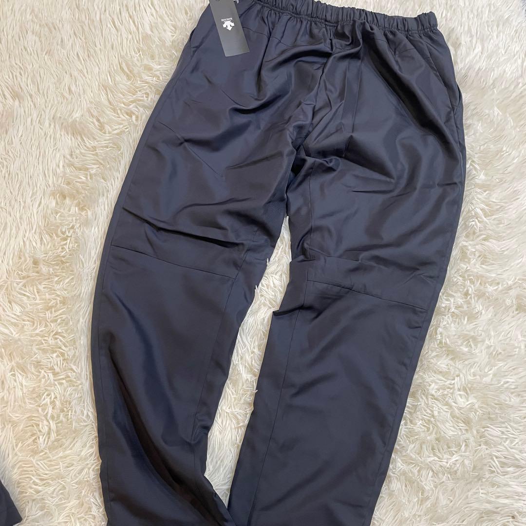 新品　デサント ウインドブレーカー 上下セット　セットアップ　ネイビー　Lサイズ