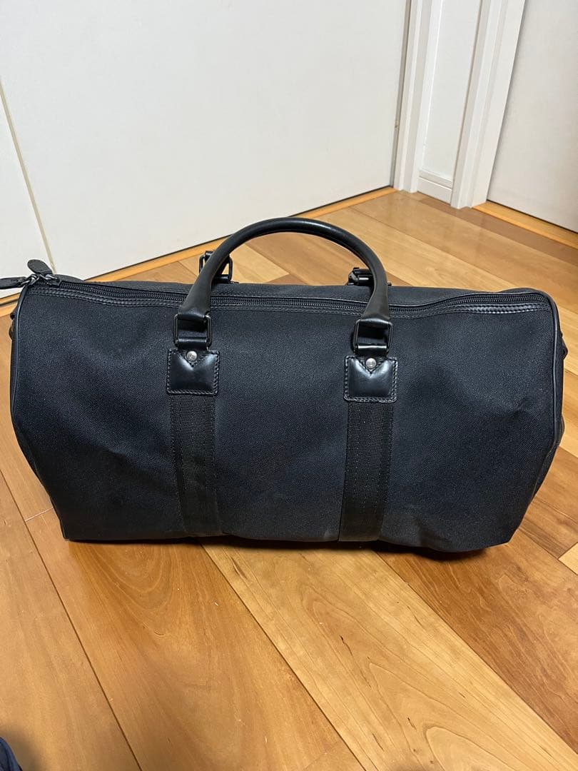 【純正ショルダーストラップ付き】ハンティングワールド ボストンバッグ 黒