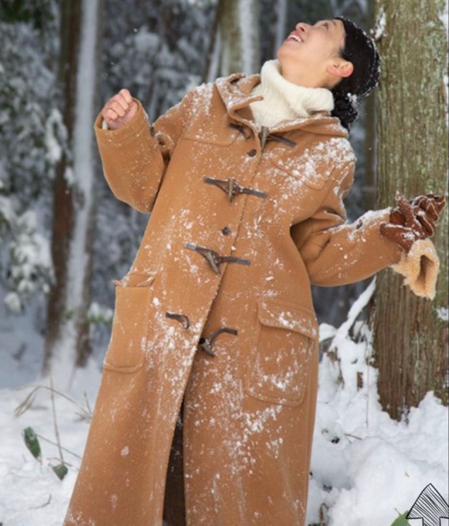 HAND ROOM Women’sダッフルコート レディース ヘリンボーン