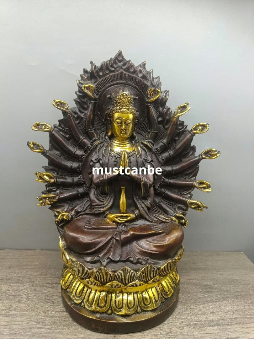 仏教美術 仏像 千手観音仏像 仏堂奉納 銅製品 工芸品 置物