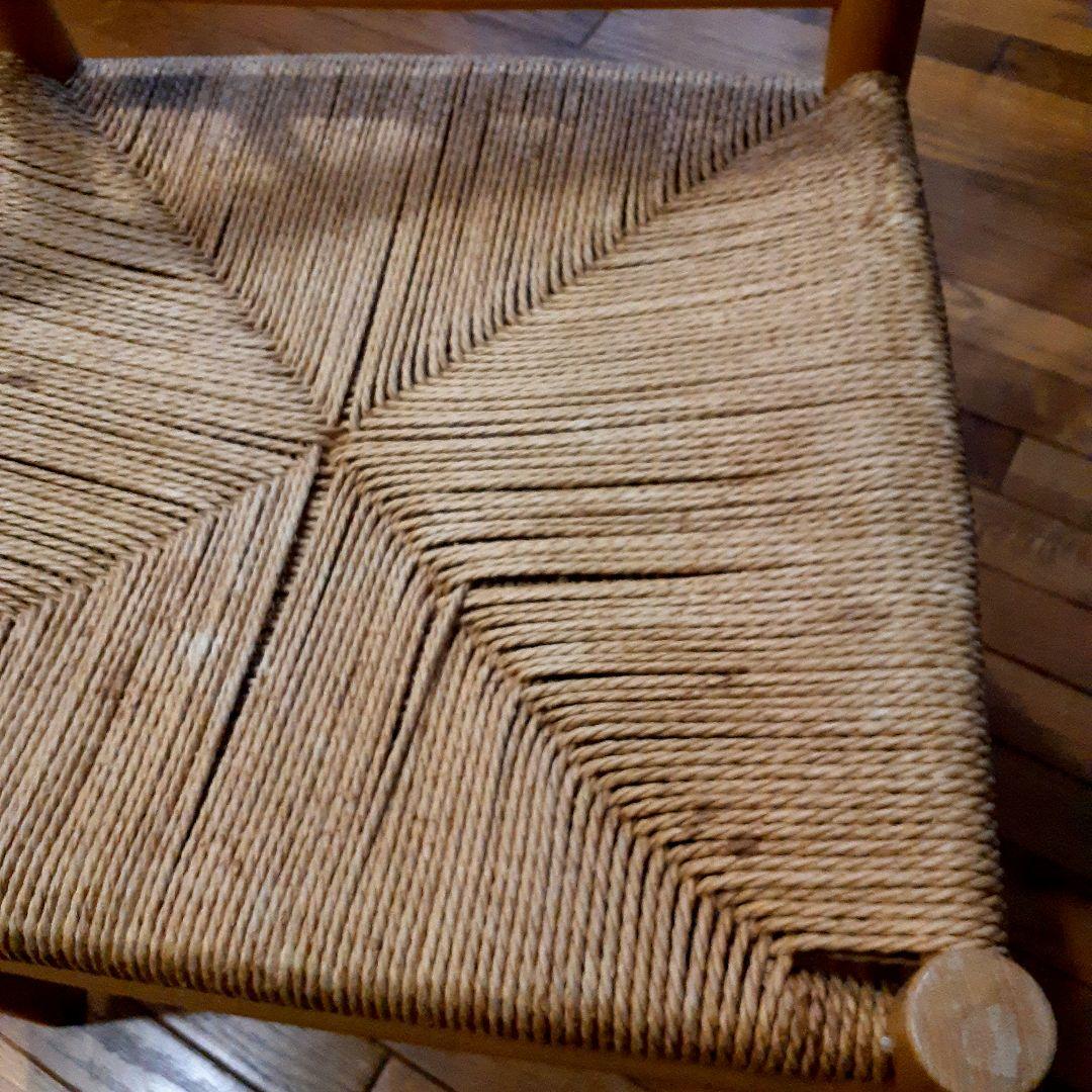 デンマーク製　ペーパーコード　ヴィンテージチェア