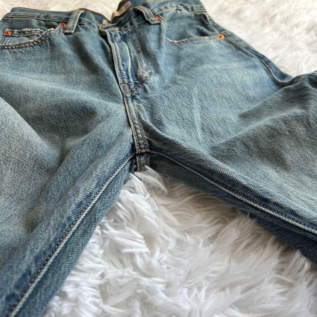 Ungrid Levi's別注RIBCAGE ＷIDE LEGデニム25インチ