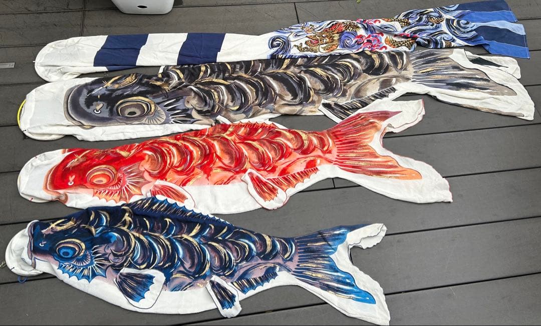 鯉のぼり2m 日本製ちりめん織り撥水加工