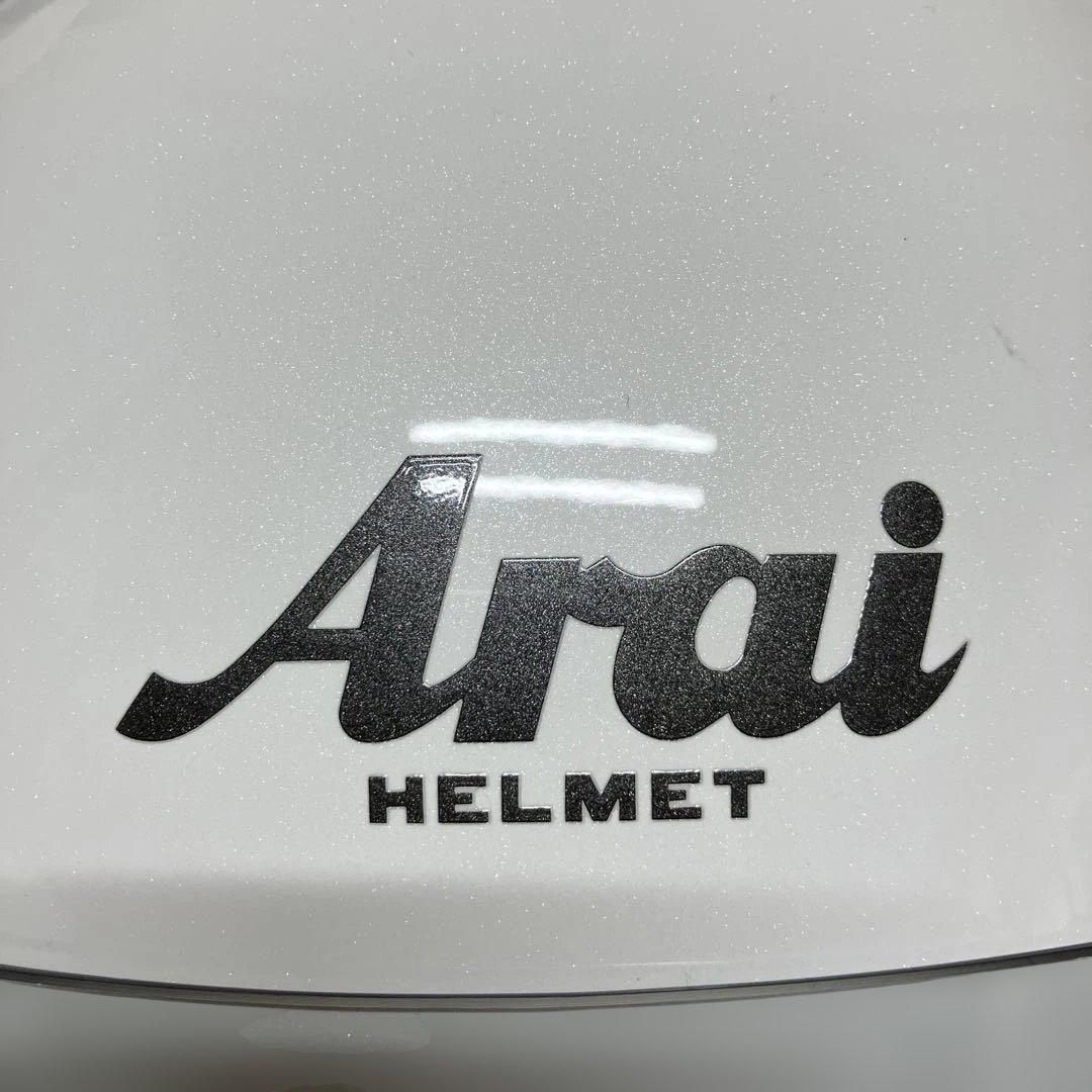 Arai グラスホワイト ジェットヘルメット65-66cm XXL【1】