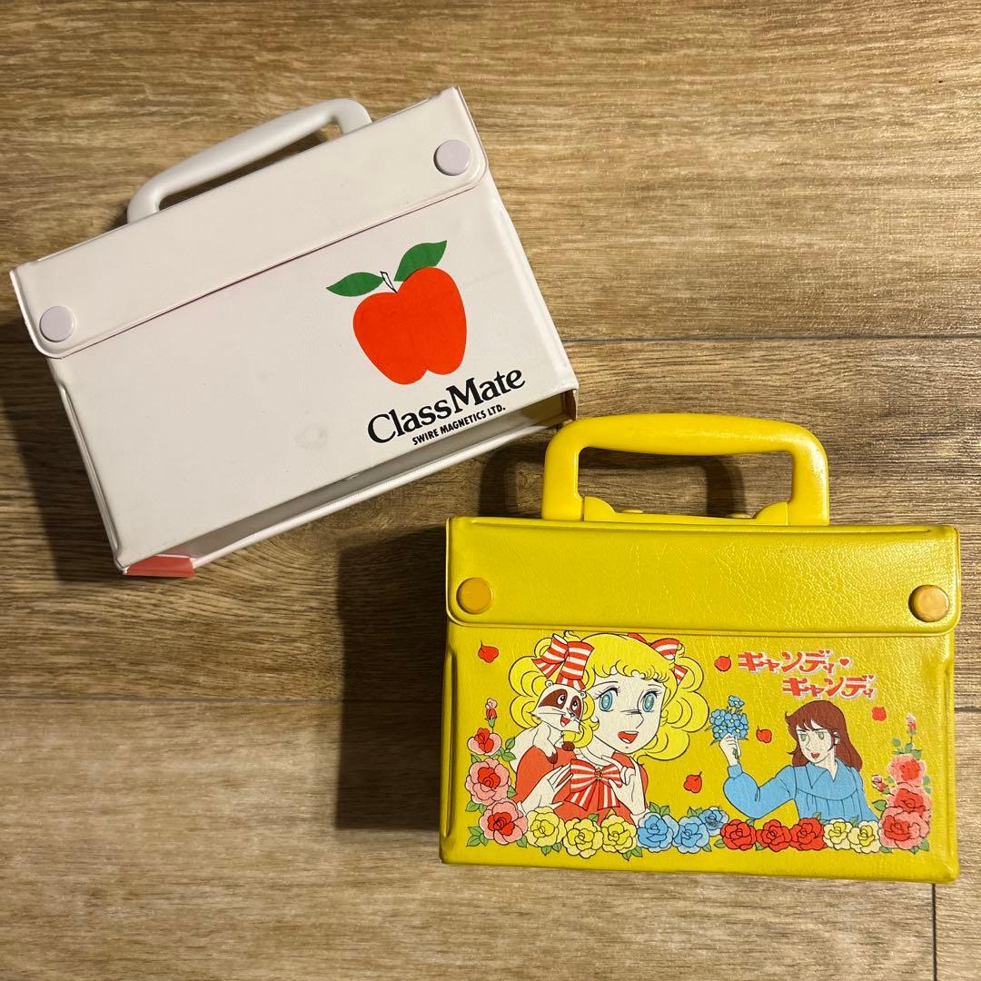 昭和レトロ　キャンディキャンディ　りんご　林檎　カセットテープケース　収納