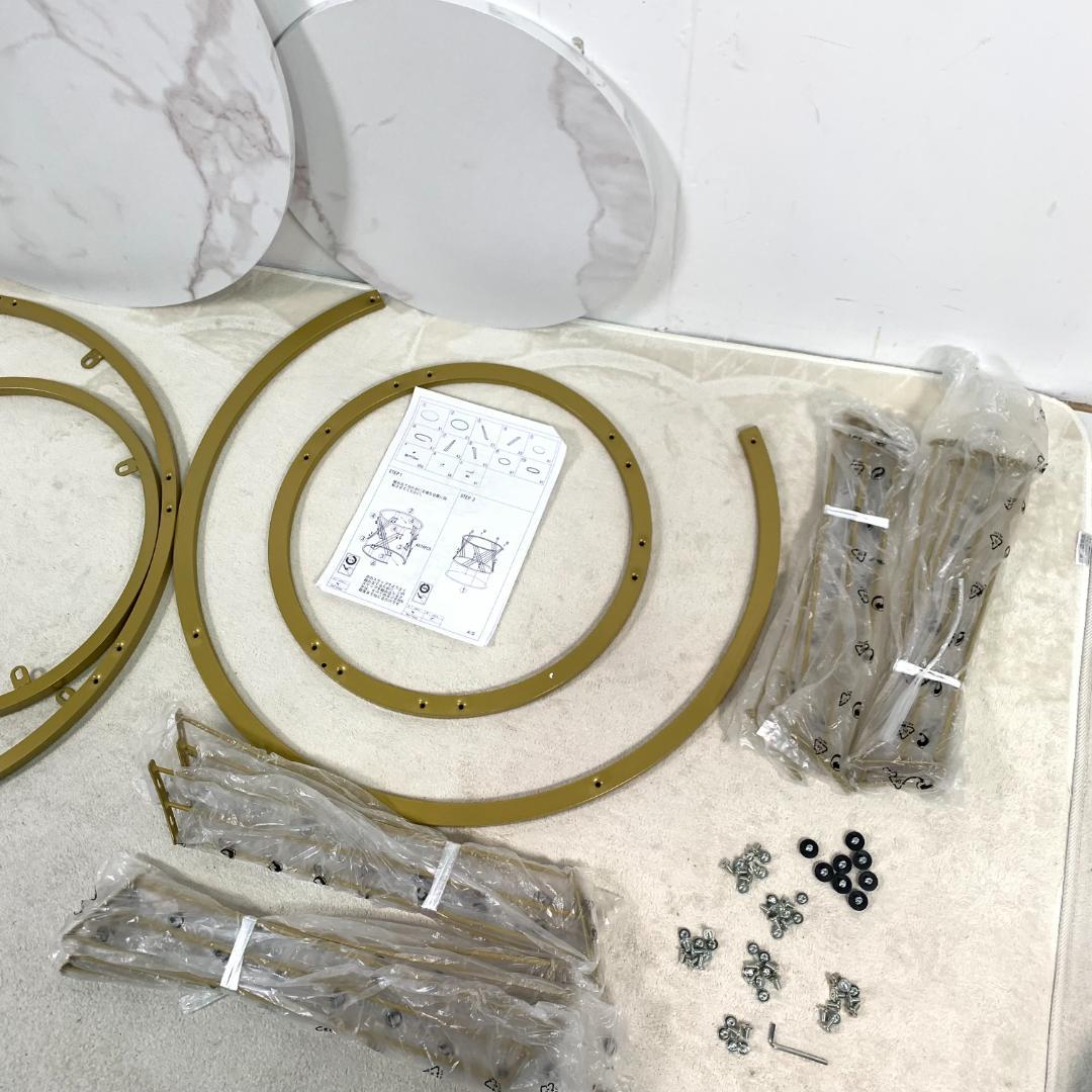 新品ネストテーブル 大理石調 センターテーブル ローテーブル1700-160