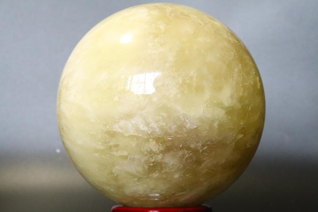【本物保証】虹入り シトリン 水晶 丸玉 スフィア 1.6kg 天然石 送料無料