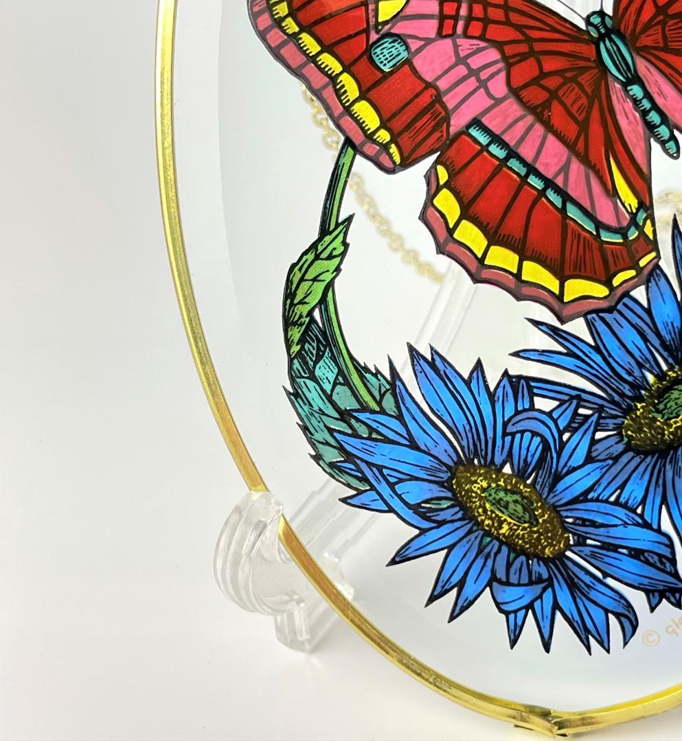 グラスマスターズ社 ステンドグラス 蝶と花