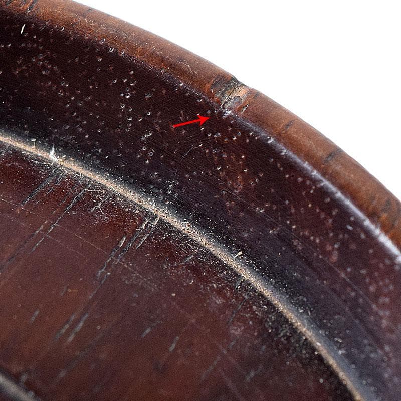 煎茶道具　唐木紫檀製　茶托　5客　V　8258