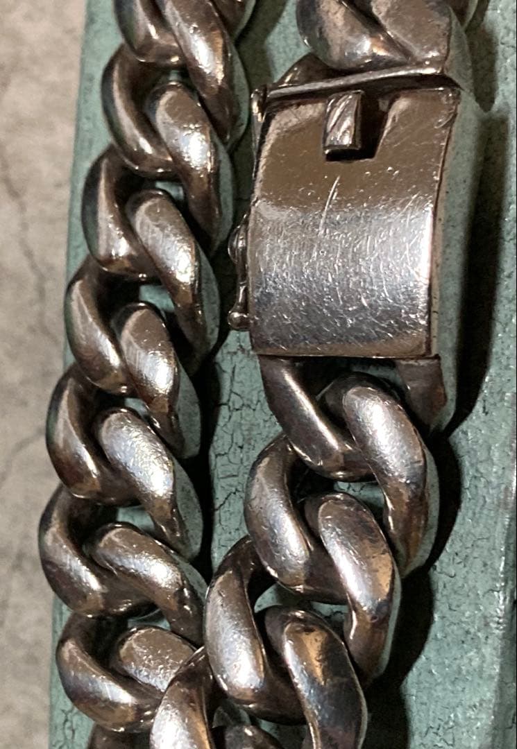 [6] Silver925 / 138g 極太 激重 ヴィンテージ 喜平ブレス